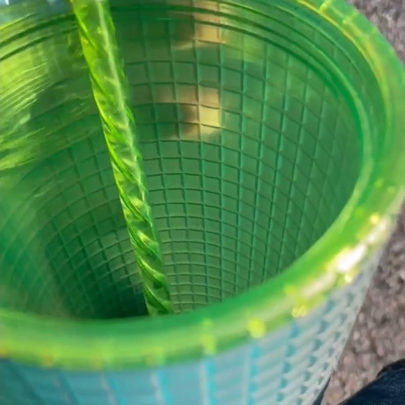 2022 Starbucks Mt. Dew green soft grid venti tumbler. - Picture 4 of 6